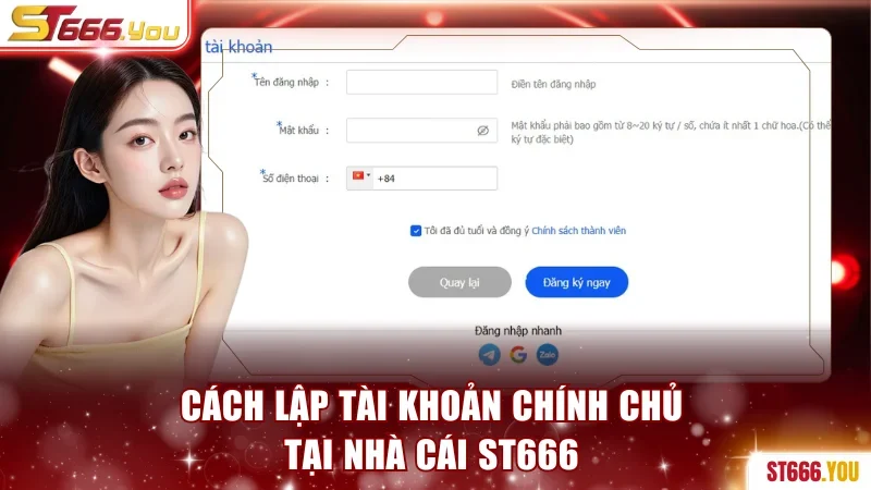 ST666 | Tận Hưởng Thế Giới Cá Cược Uy Tín - Nạp Đầu 100% 193 Cách lập tài khoản chính chủ tại ST666