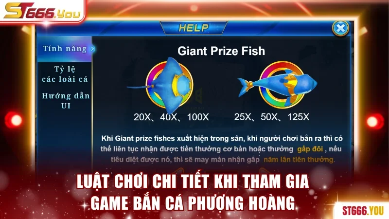 Bắn Cá Phượng Hoàng | Săn Boss Đại Dương, Thưởng x1000 3 Luật chơi chi tiết khi tham gia game Bắn cá Phượng Hoàng